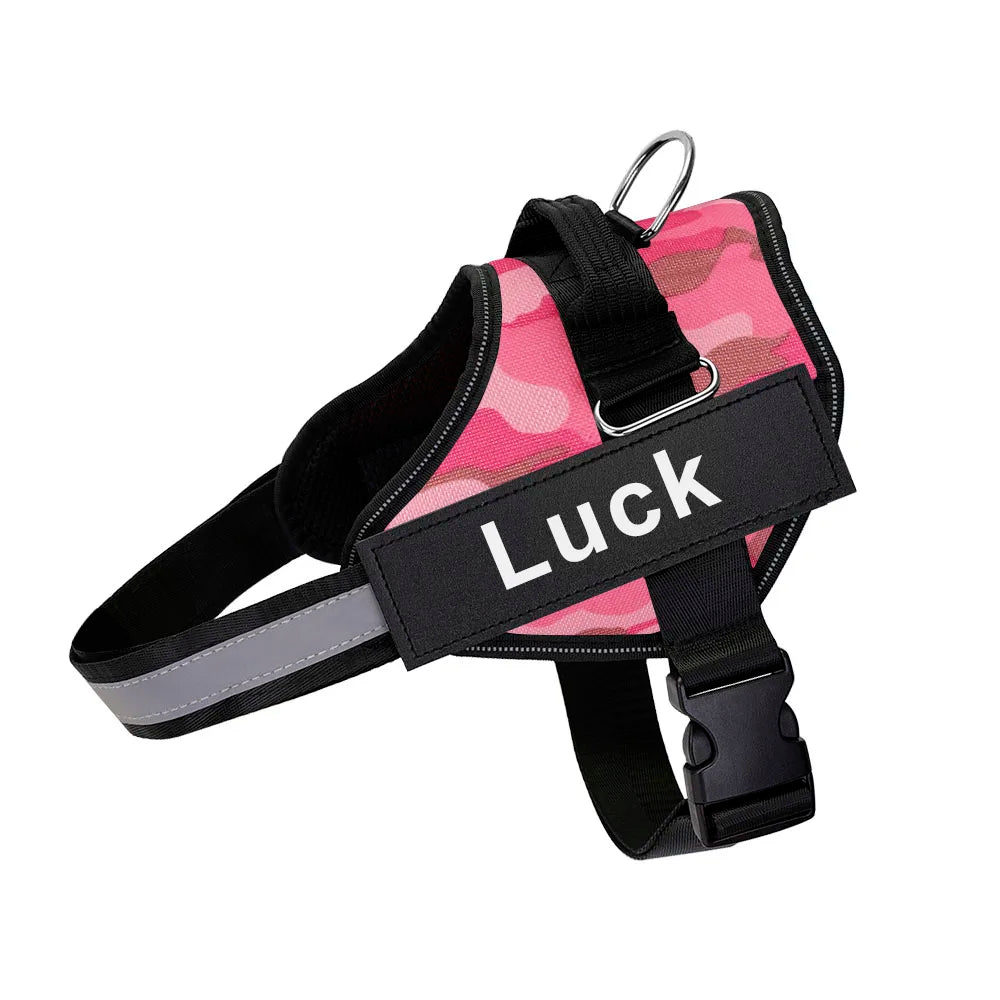 Dog Harness Vest ID Patch Customized