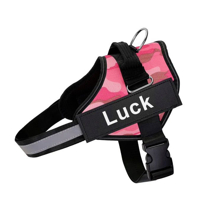 Dog Harness Vest ID Patch Customized