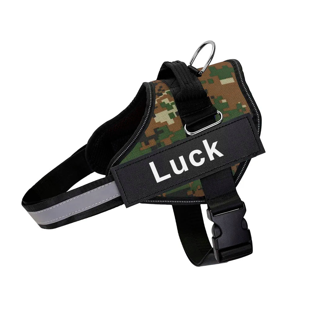 Dog Harness Vest ID Patch Customized