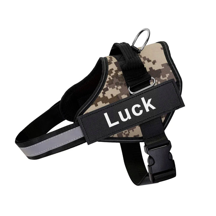 Dog Harness Vest ID Patch Customized