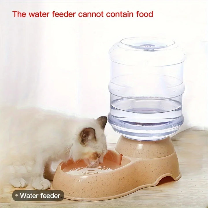 Pet dog and cat water feeding and feeder