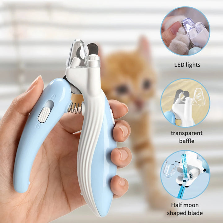 pet nail Scissors For Kittens - Dog Lighted Nail Clippers