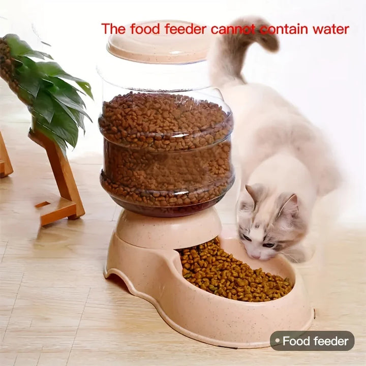 Pet dog and cat water feeding and feeder