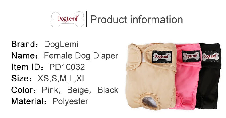 S-XL Pet Dogs Girl Underwear Dog