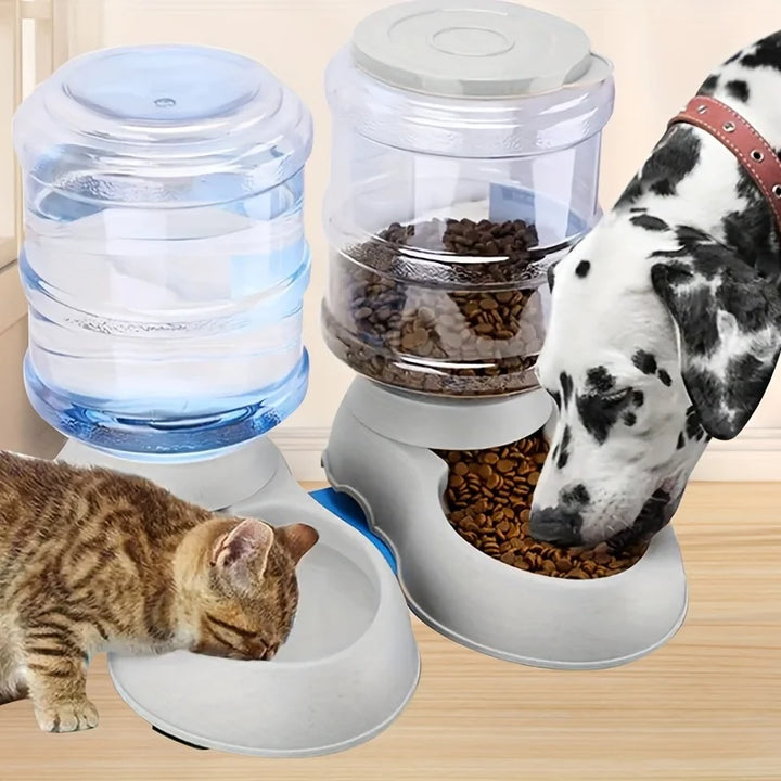 Pet dog and cat water feeding and feeder